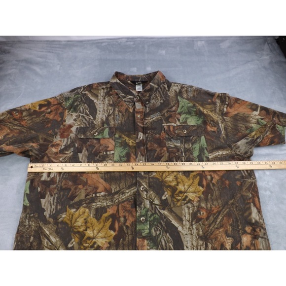 Walls‎ Hunting Shirt Men"s 3XL Advantage Timber Camo Short Sleeve Heavy Duty - Picture 5 of 16